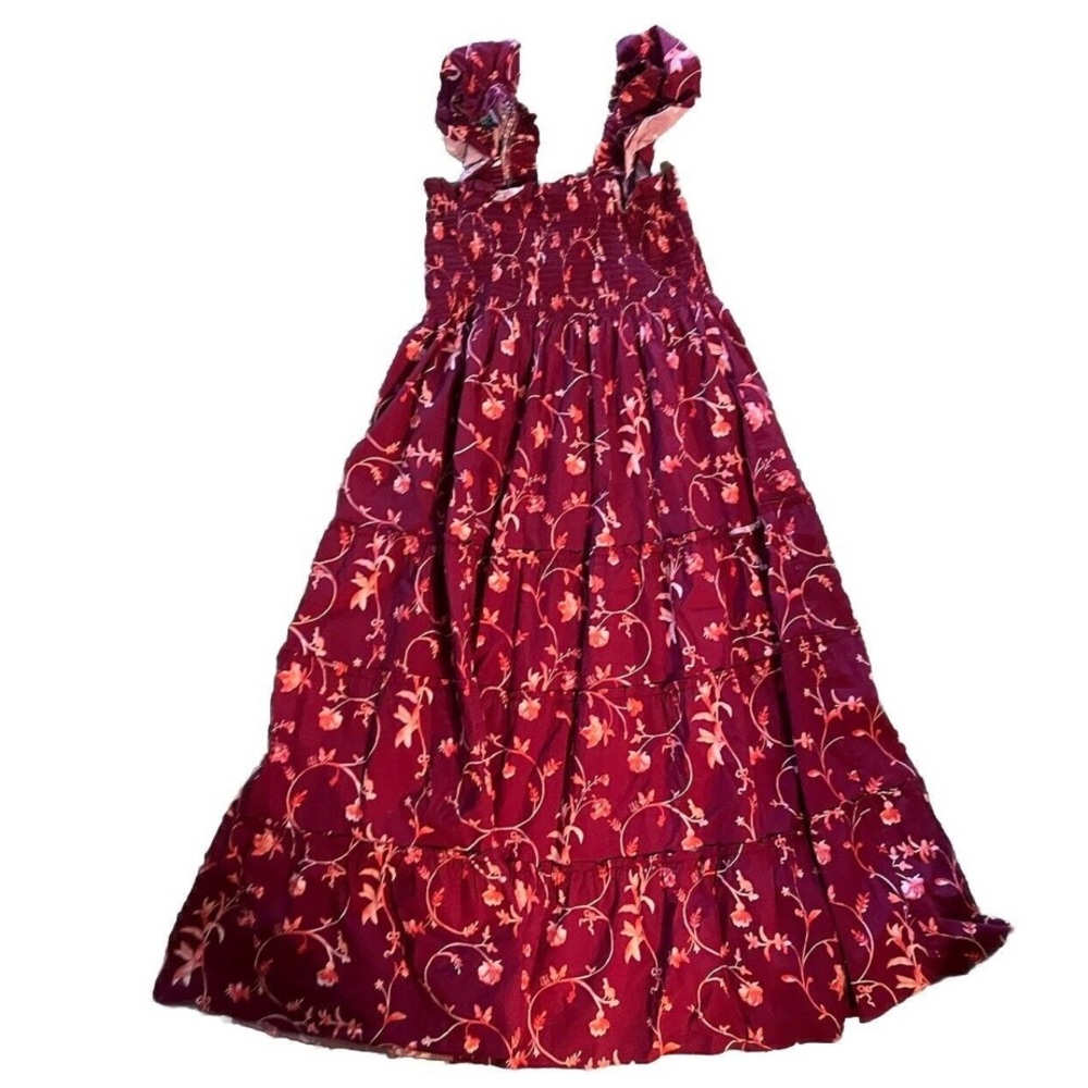 Hill House Red Floral Dress